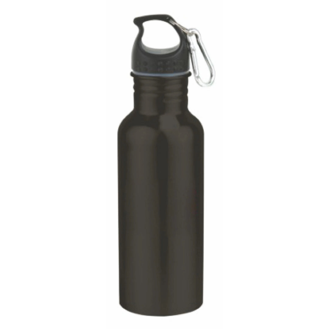 22 Oz. Stainless steel sports water bottle, carabiner