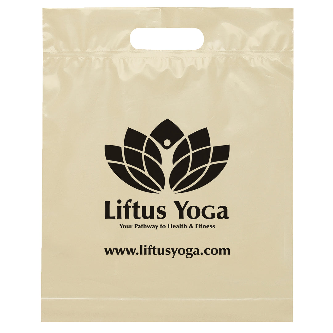 Die Cut Handle Bag - 12W x 15H x 3 - Flexo Ink Print