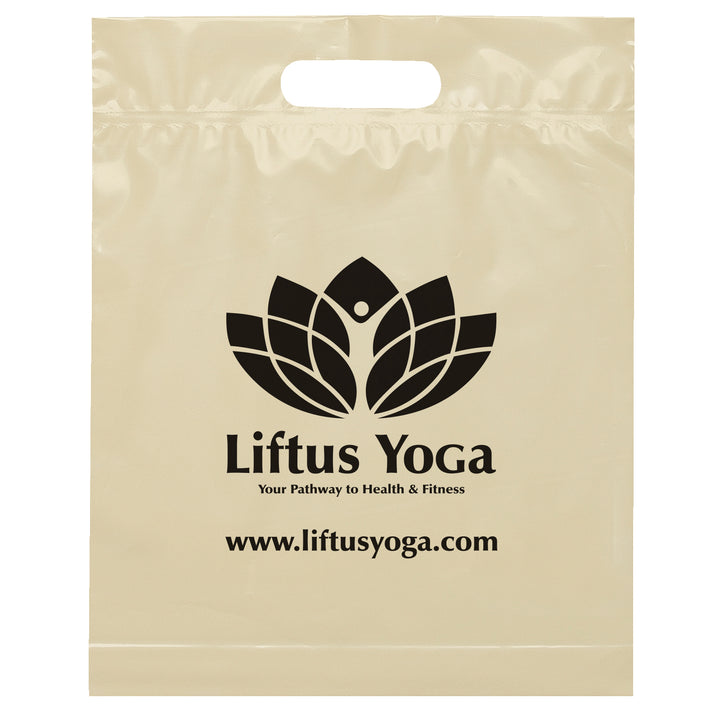 Die Cut Handle Bag - 12W x 15H x 3 - Flexo Ink Print