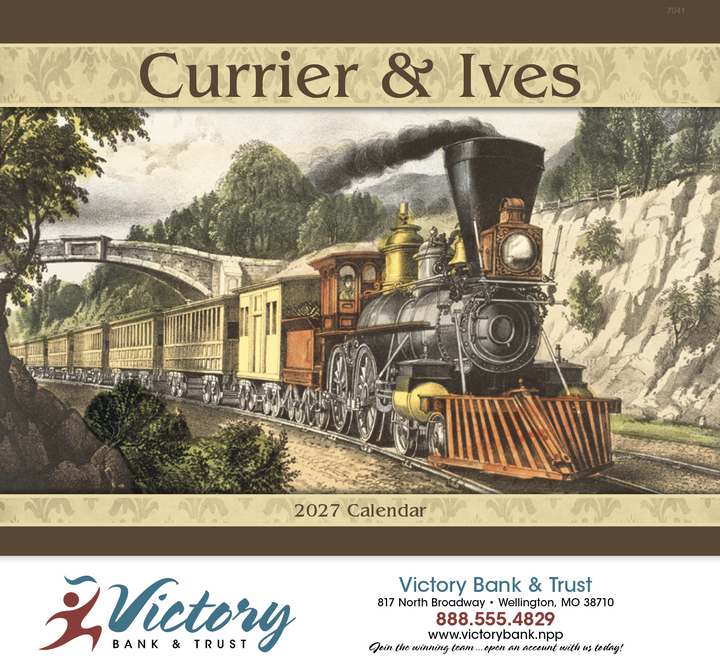 Good Value™ Currier & Ives - Stapled Calendar
