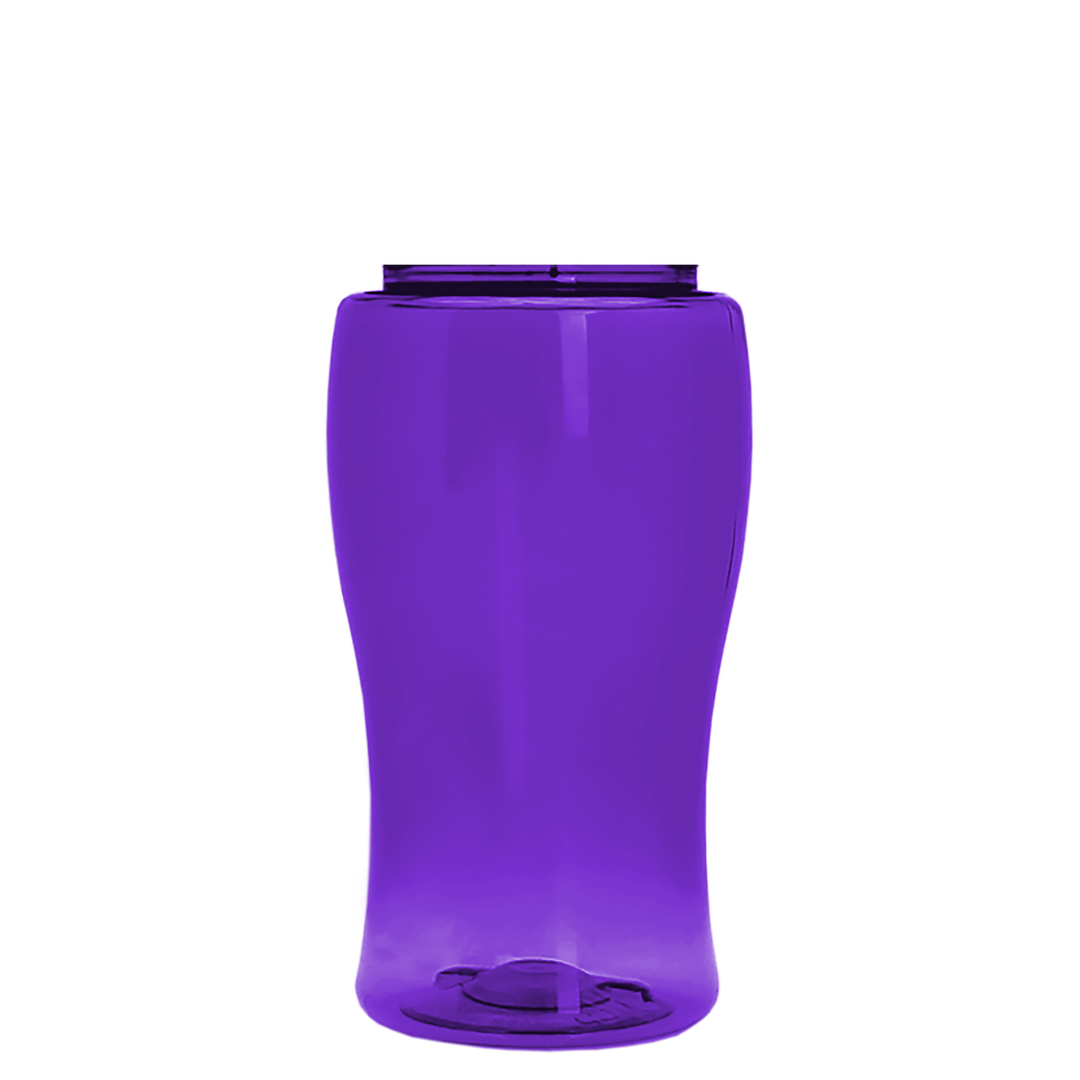Poly-Pure Jr. - 18 oz. Transparent Bottle with USA Flip