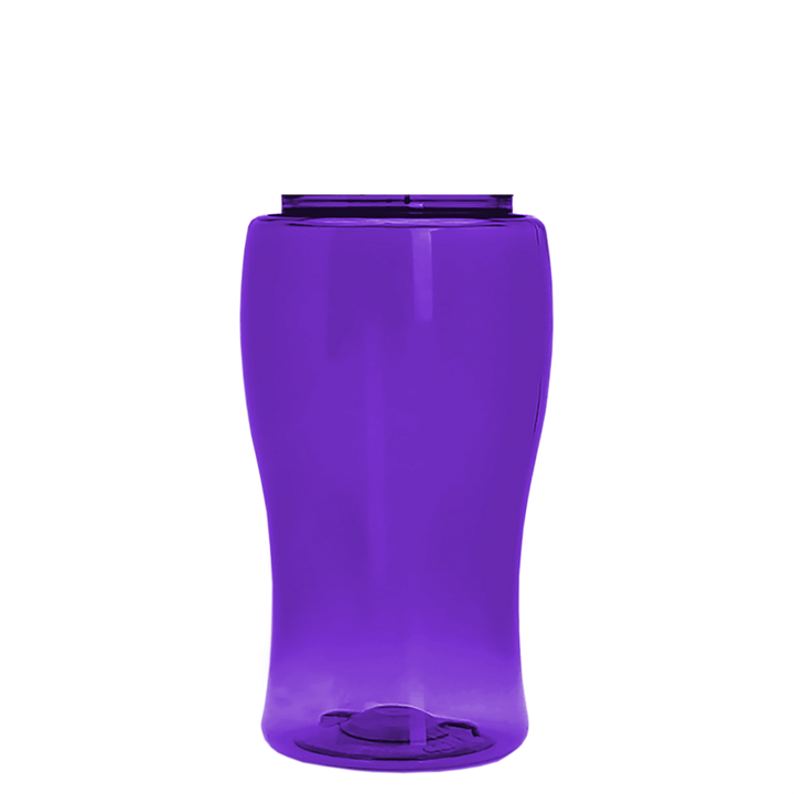 Poly-Pure Jr. - 18 oz. Transparent Bottle with USA Flip