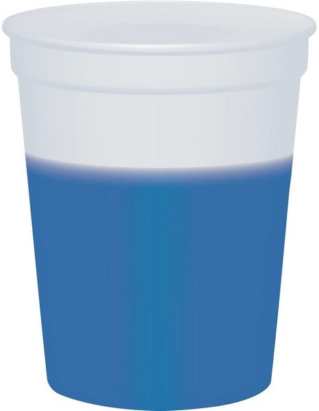 16 oz. Smooth Mood Stadium Cup (Natural To Color) - Silkscreen