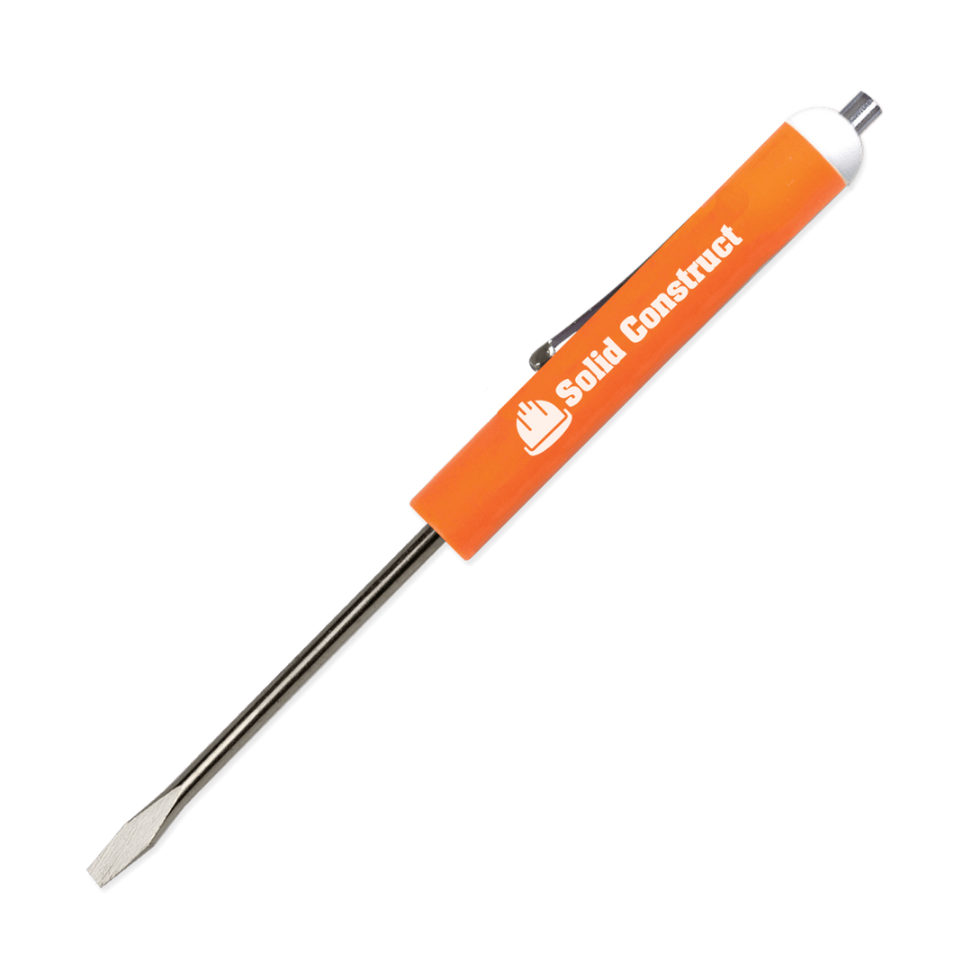 Pocket Screwdriver 1/8" Flat Tip Blade + Magnetic Top