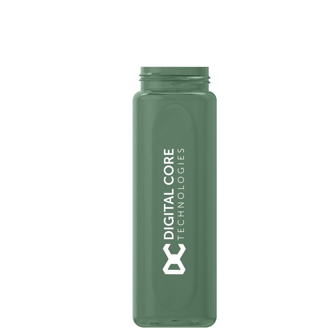 Garyline® Boss Embossed RPET Bottle with Flip-Straw, Swivel Handle Lid - 26 oz.