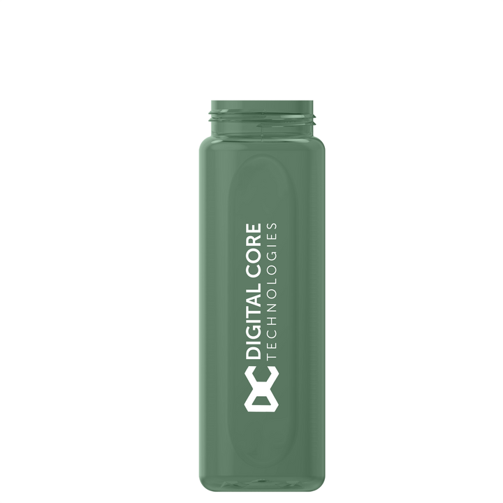 Garyline® Boss Embossed RPET Bottle with Flip-Straw, Swivel Handle Lid - 26 oz.