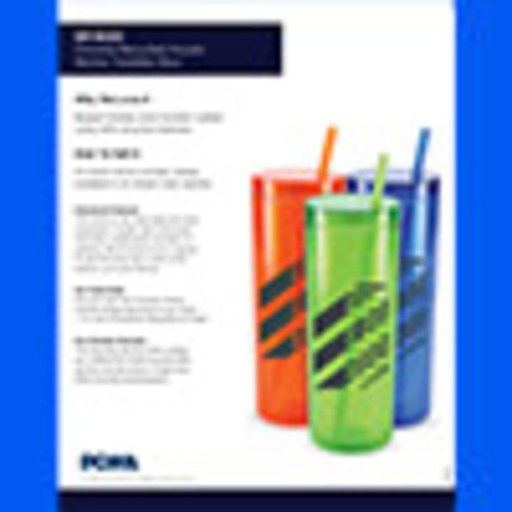 Chroma Recycled Acrylic Straw Tumbler 16oz