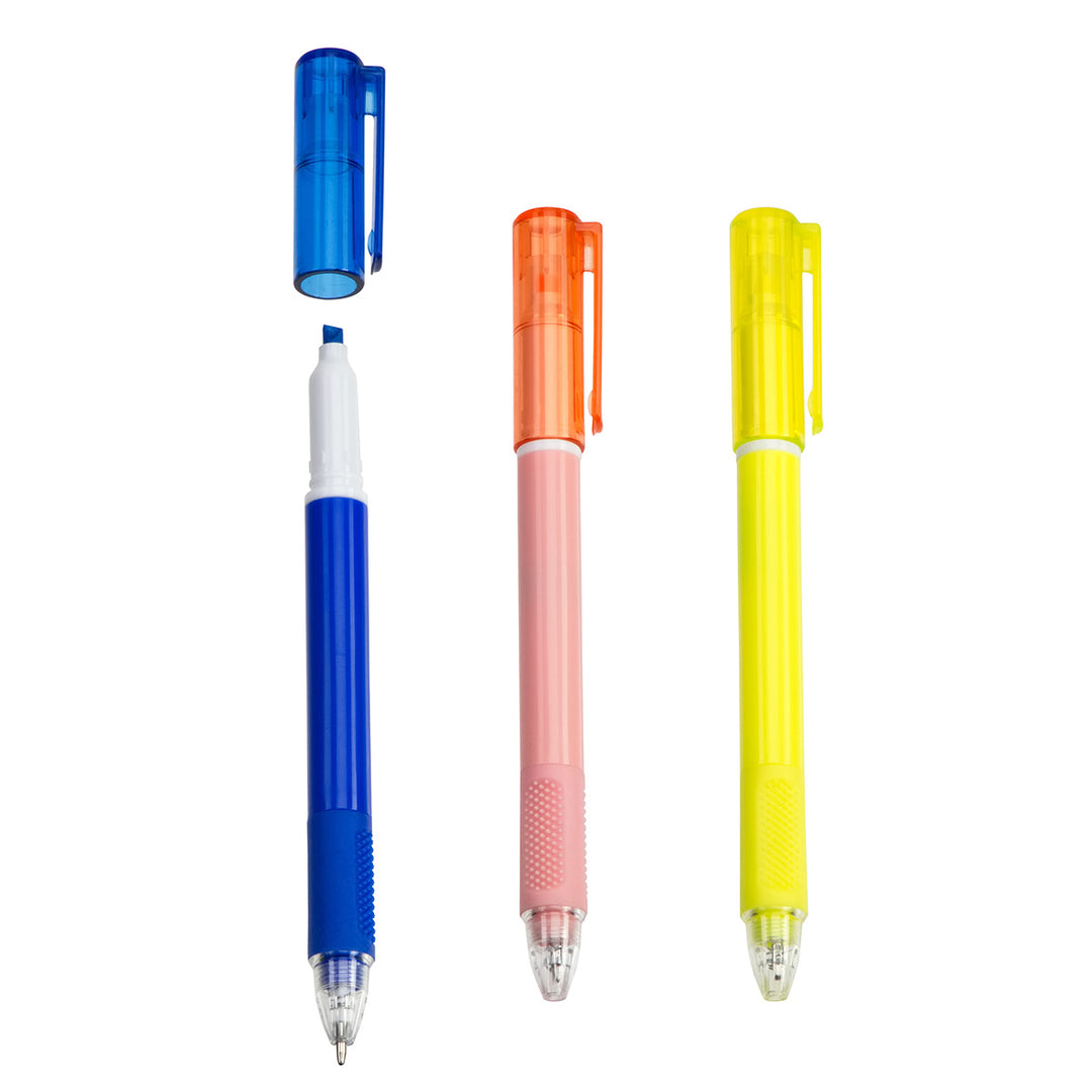 Skywriter Combo Recycled Plastic Ball Pen & Highlighter