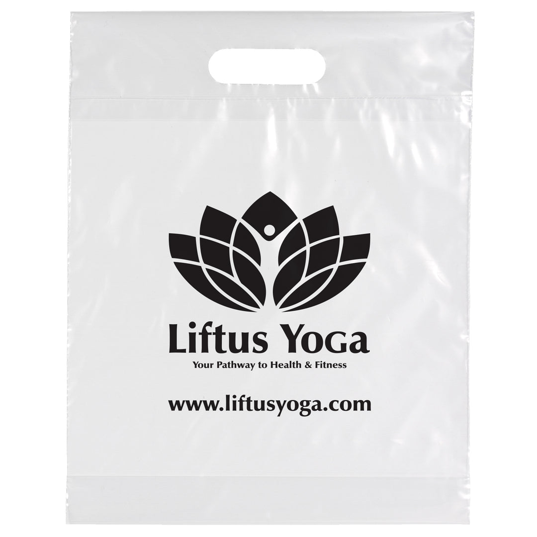 Die Cut Handle Bag - 12W x 15H x 3 - Flexo Ink Print