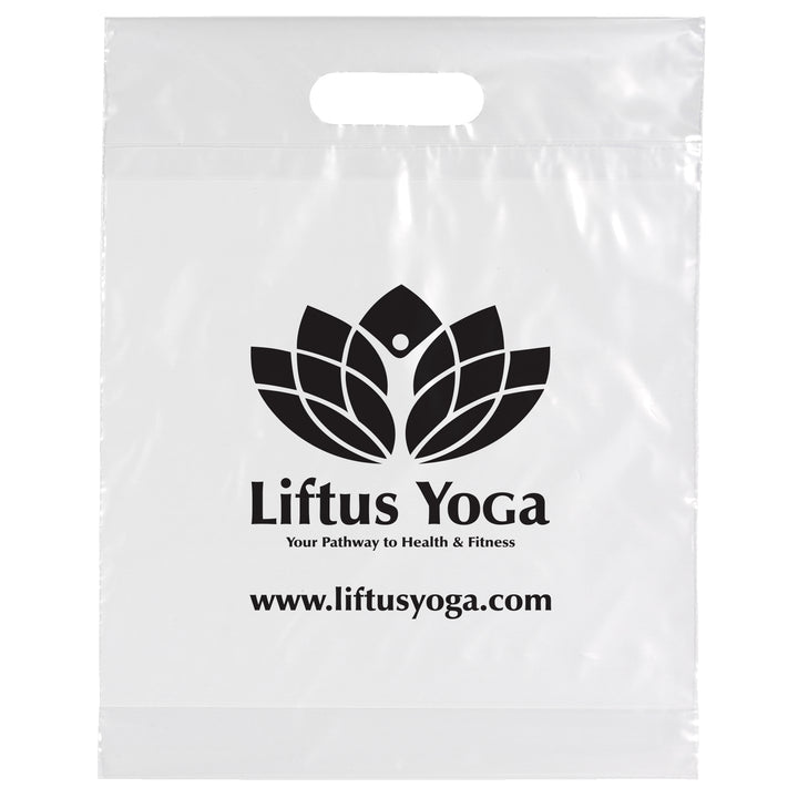 Die Cut Handle Bag - 12W x 15H x 3 - Flexo Ink Print