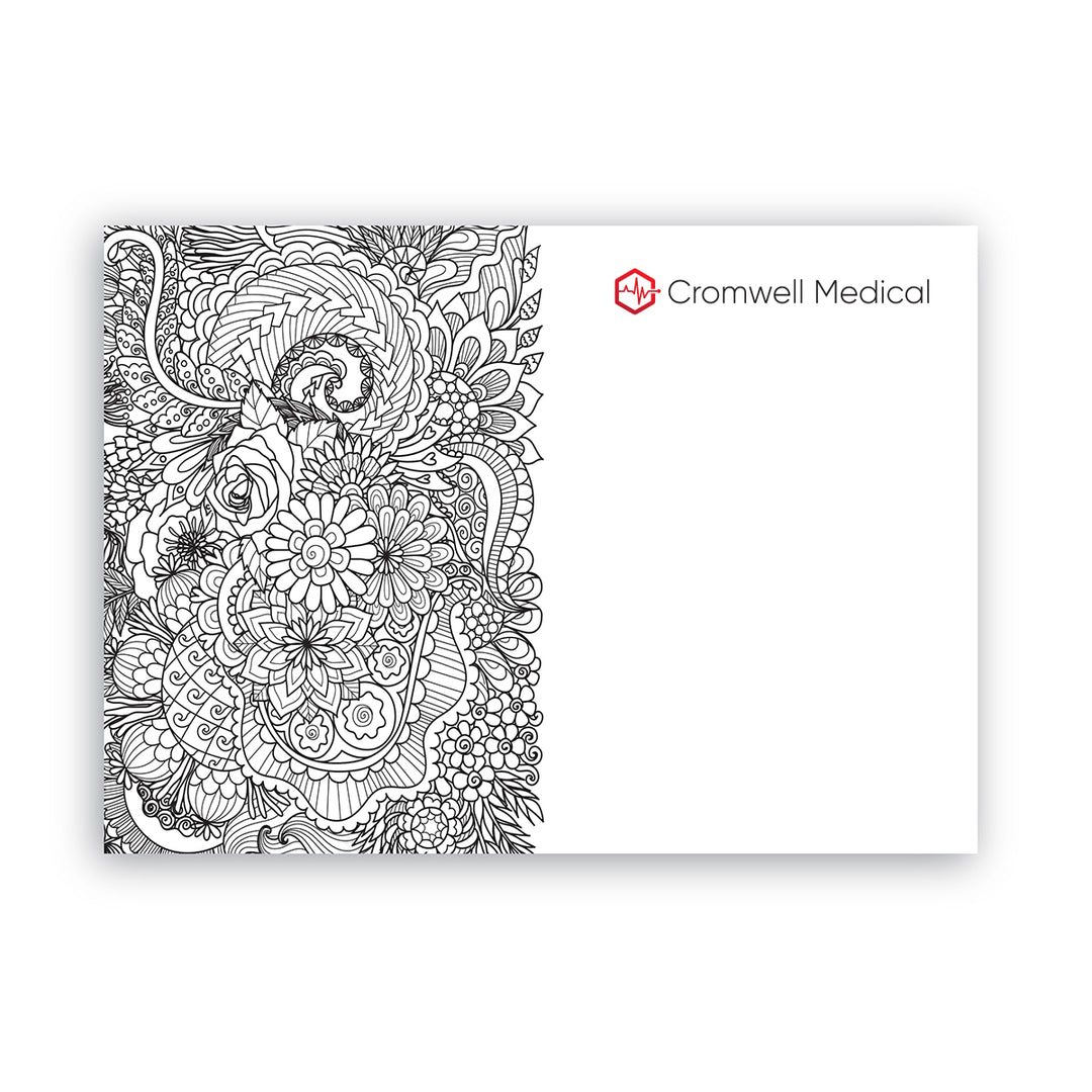 Post-it Custom Printed Coloring Pad - 25 Sheets