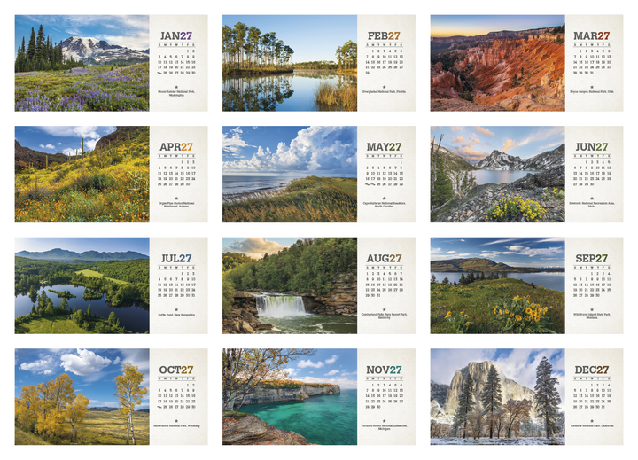 Triumph® Calendars American Splendor Desk Calendar