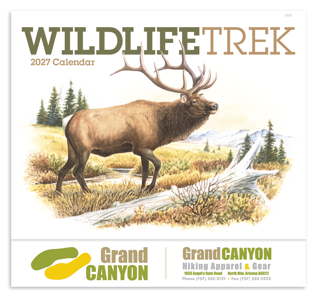 Good Value™ Wildlife Trek - Stapled Calendar