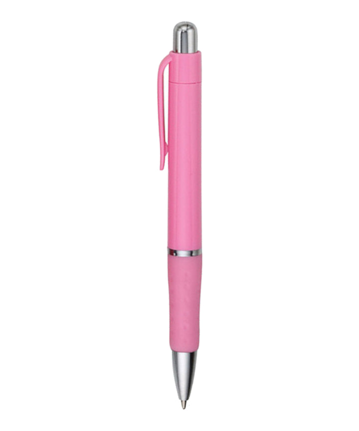 Rigid - Solid Colored Ballpoint Click Pen with grip