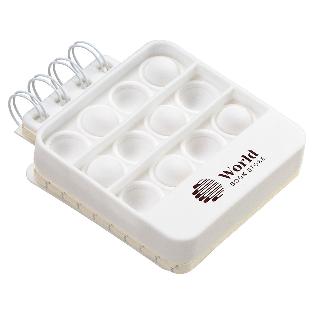 Square Spiral Notebook Push Pop