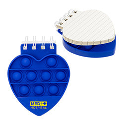 Heart Spiral Notebook Push Pop