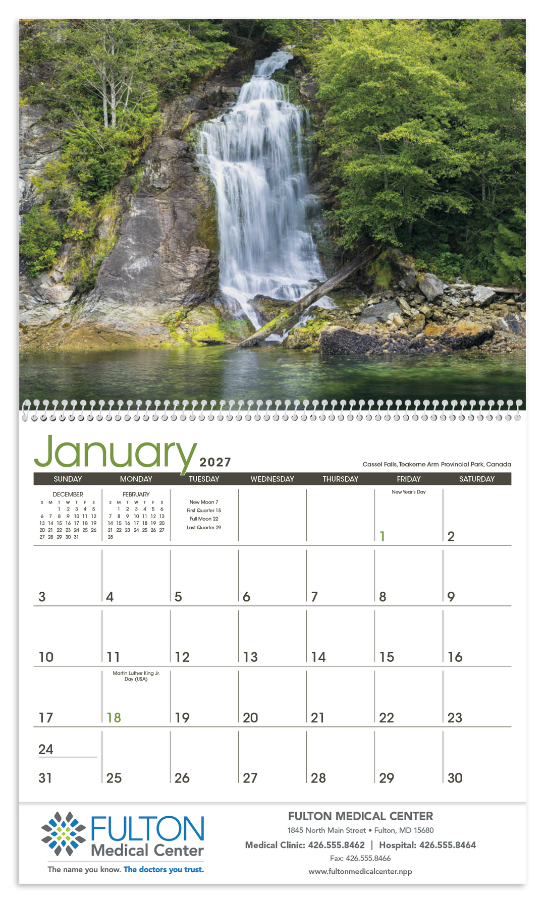 Triumph® Calendars Waterfalls Calendar