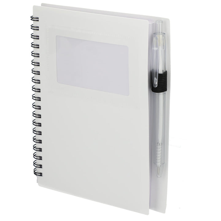 FSC® Recycled 5" x 7" Star Spiral Notebook with Pe