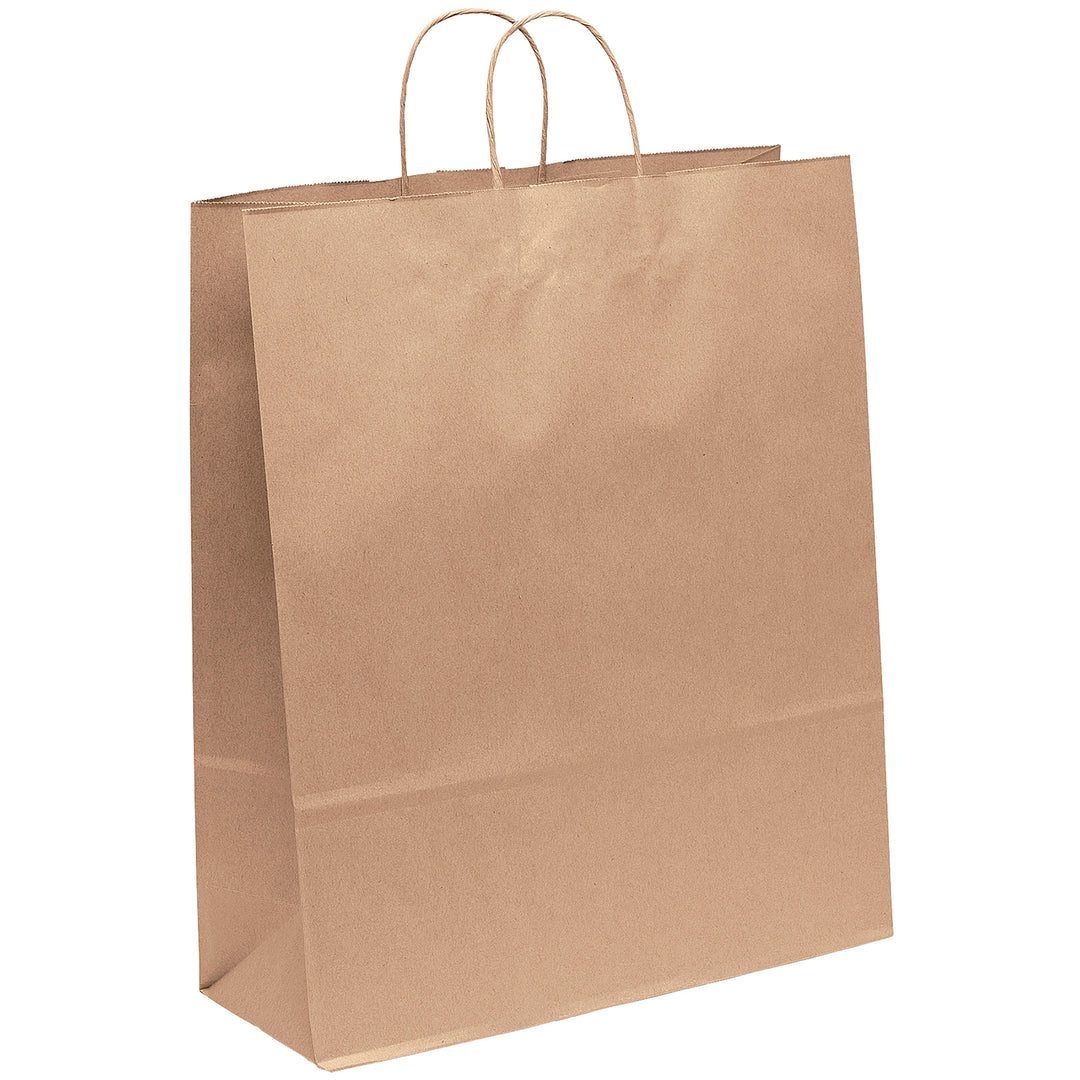 Eco Stephanie - Kraft-Brown Shopper - Flexo Ink Print