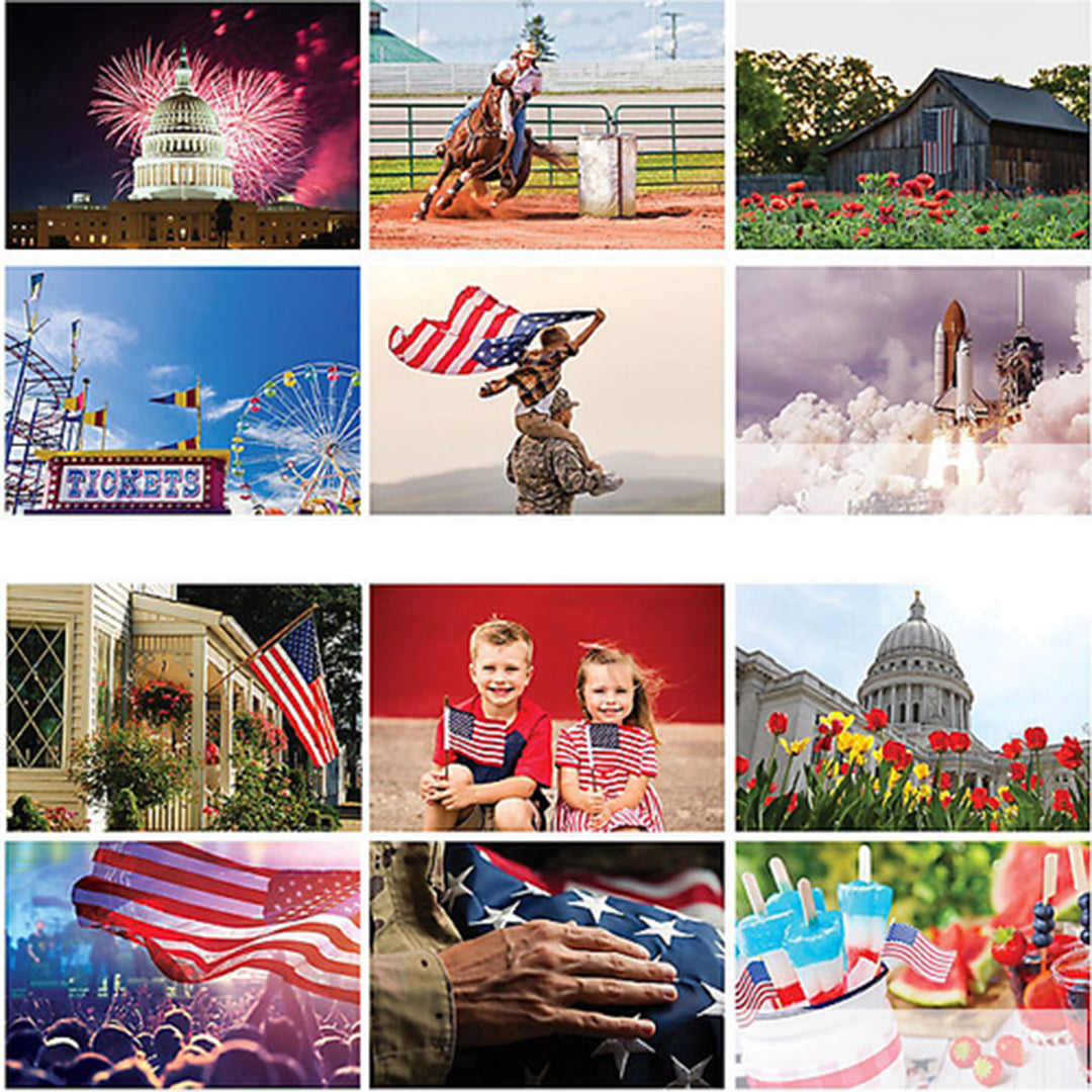 Full Color American Glory Spiral Wall Calendar