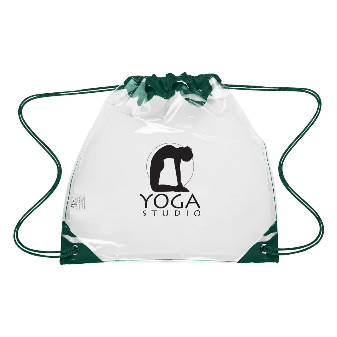 Touchdown Clear EVA Drawstring Backpack