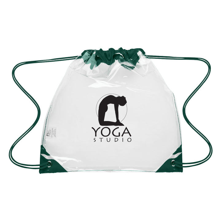 Touchdown Clear EVA Drawstring Backpack