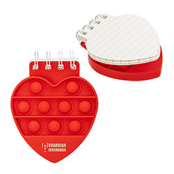 Heart Spiral Notebook Push Pop