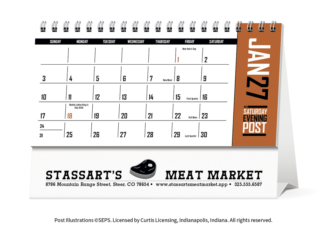 Triumph® Calendars  The Saturday Evening Post Desk Calendar