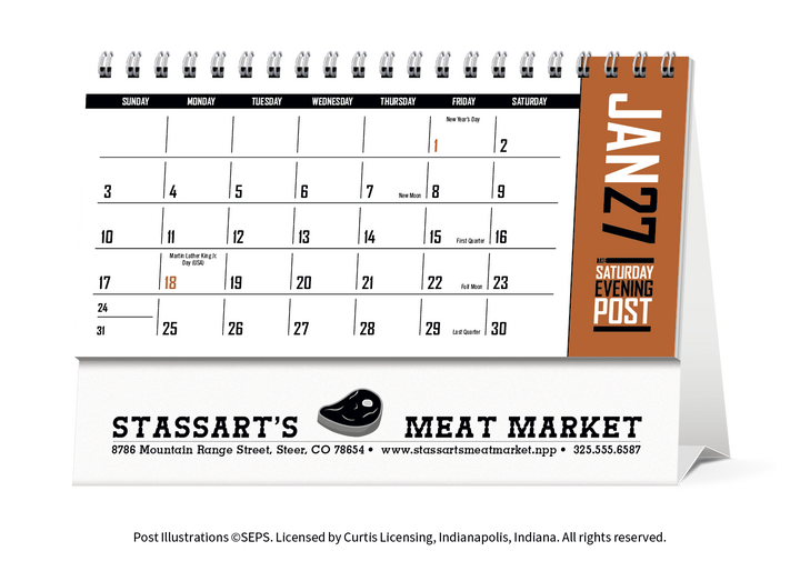 Triumph® Calendars  The Saturday Evening Post Desk Calendar