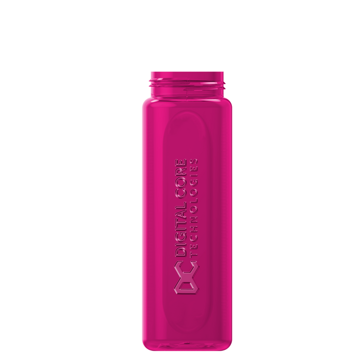 Garyline® Boss Embossed RPET Bottle with Flip-Straw, Swivel Handle Lid - 26 oz.