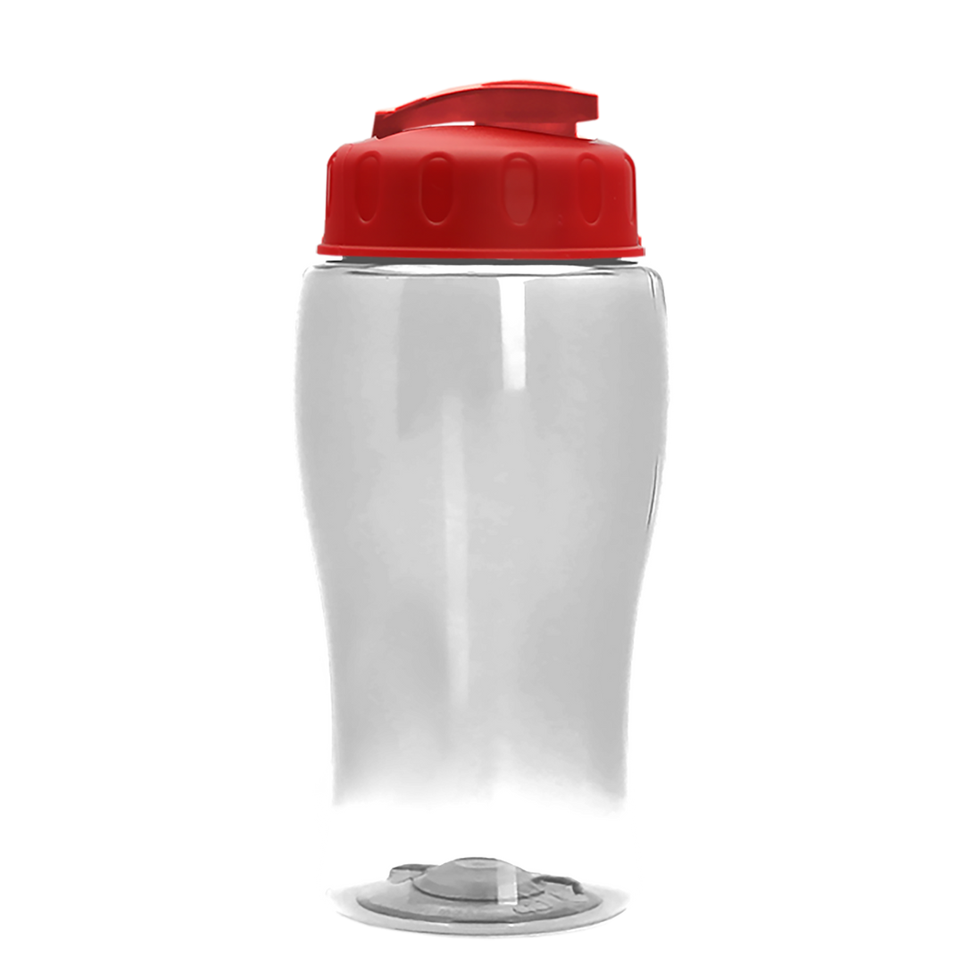 Poly-Pure Jr. - 18 oz. Transparent Bottle with USA Flip