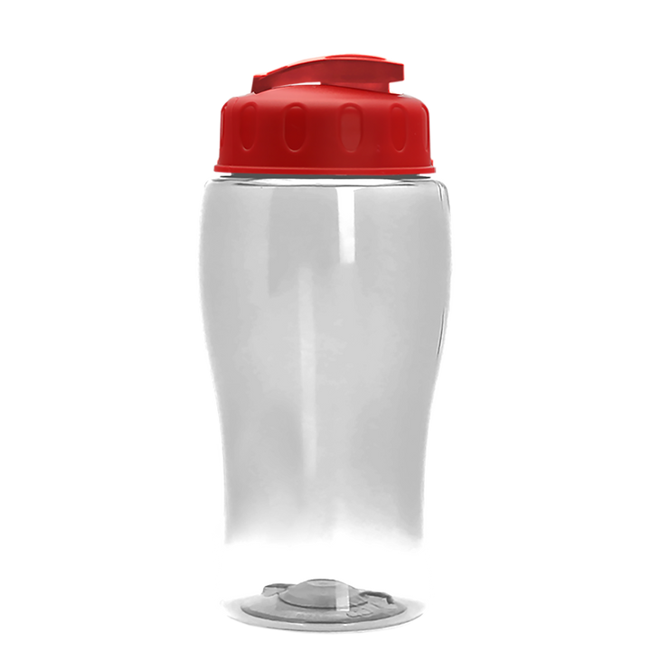 Poly-Pure Jr. - 18 oz. Transparent Bottle with USA Flip