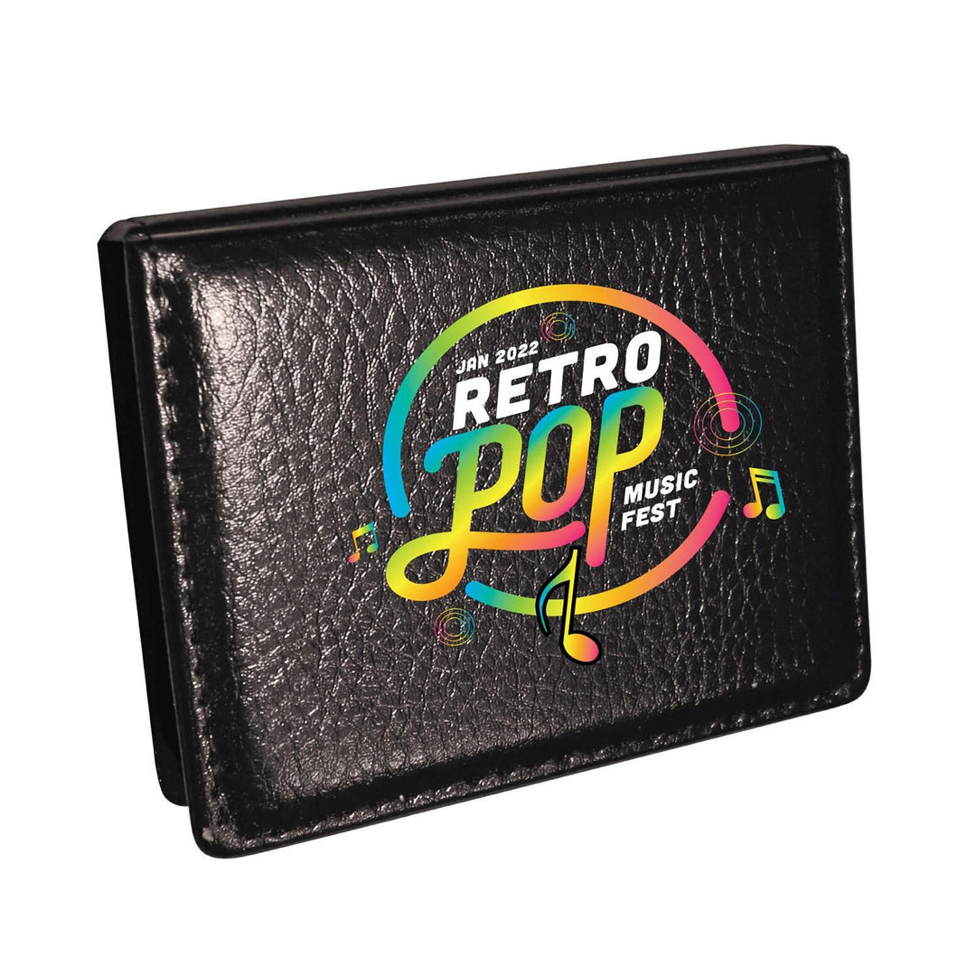Leatherette Flip-Top Calendar Box with Sticky Sheets (CLOSEOUT)