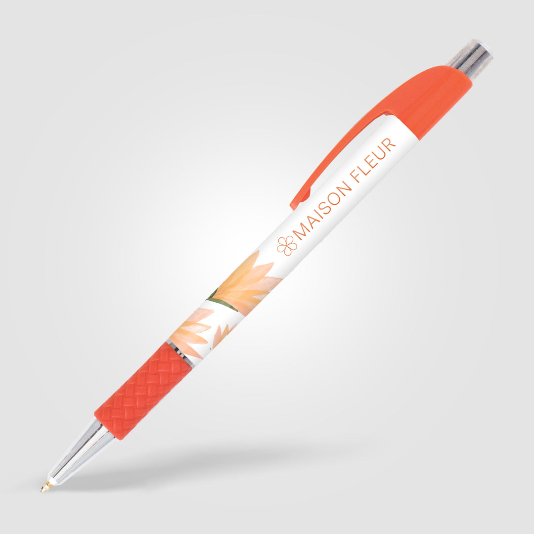 Elite Slim Chrome Basket Weave Pen