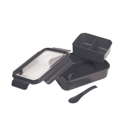 Three Compartment Food Storage Bento Box