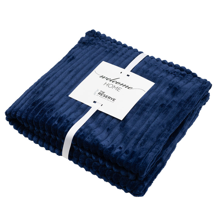 Raleigh Recycled Ribbed Flannel Blanket