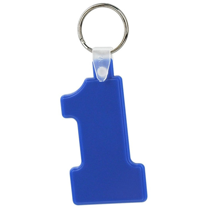 Soft Squeezable Key Tag (Number 1)