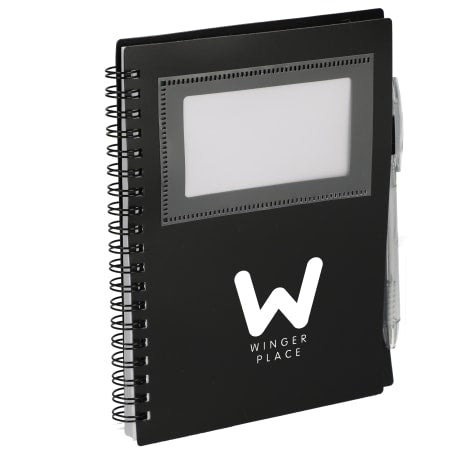 FSC® Recycled 5" x 7" Star Spiral Notebook with Pe