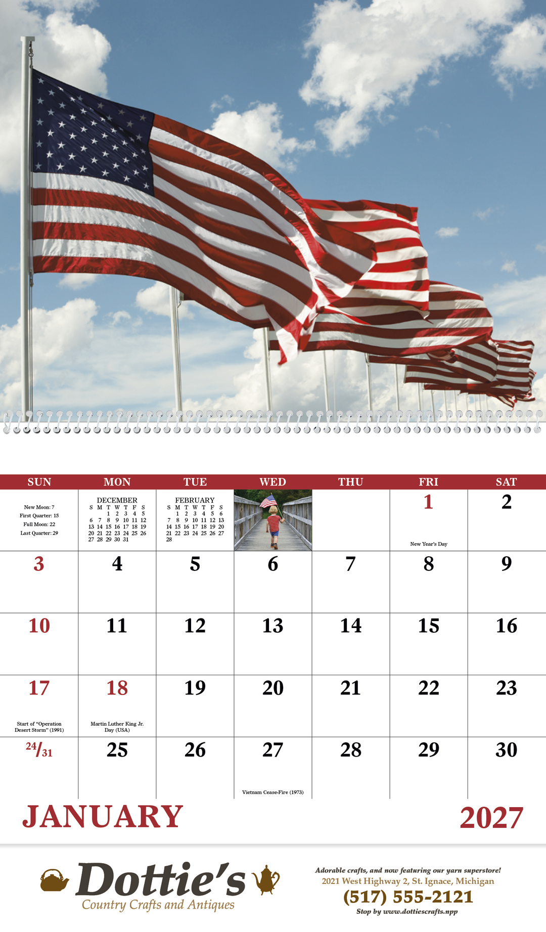Good Value™ Celebrate America - Spiral Calendar
