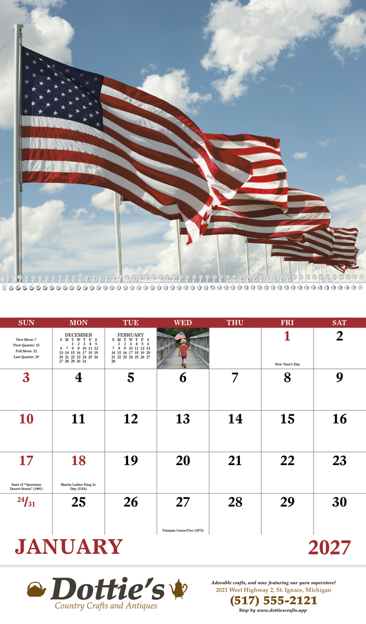 Good Value™ Celebrate America - Spiral Calendar