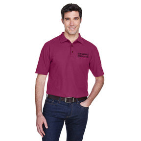 UltraClub Mens Whisper Pique Polo Shirt  - Embroidered