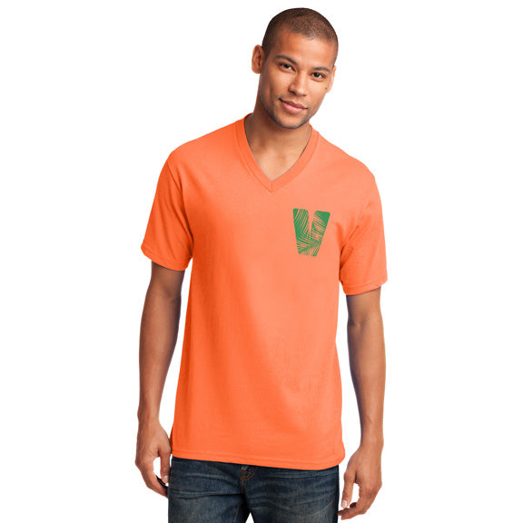 Port and Company Core Cotton V-Neck Tee Shirt