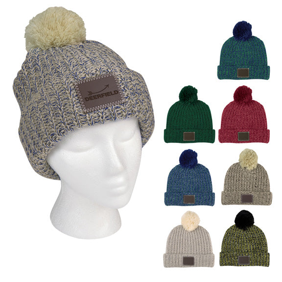 Grace Collection Pom Beanie With Cuff