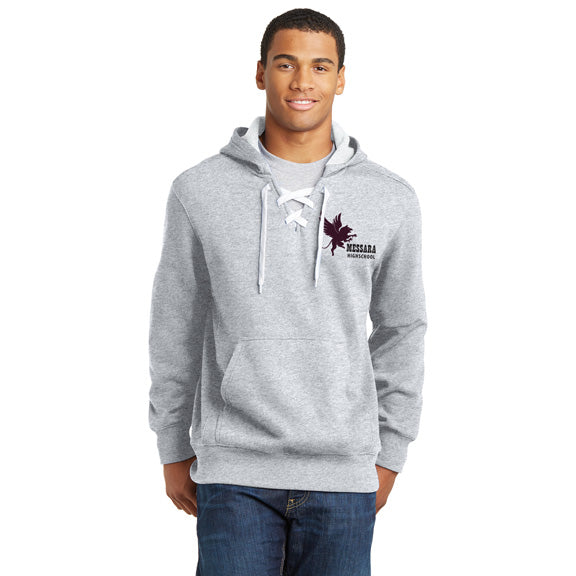 Sport-Tek PosiCSport-Tek Lace Up Pullover Hooded Sweatshirt