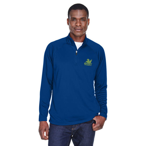 Devon and Jones Mens Stretch Tech-Shell Compass Quarter-Zip