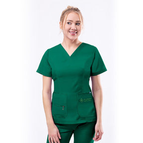 Womens Elevated V-neck Scrub Top