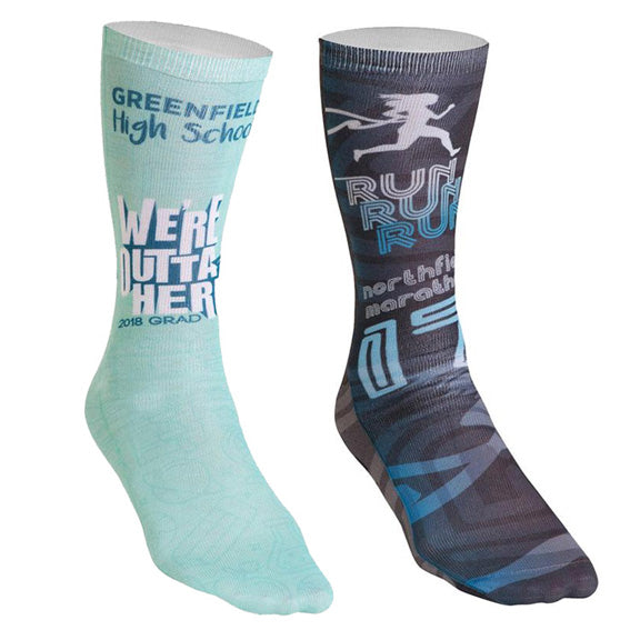 Full Color Unisex 18 Inch Tube Promo Socks