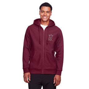 Team 365 Mens Zone HydroSport Heavyweight Full-Zip Hooded Sweatshirt