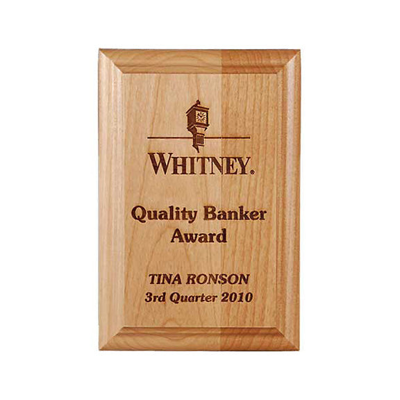 Genuine Alder Wood plaque