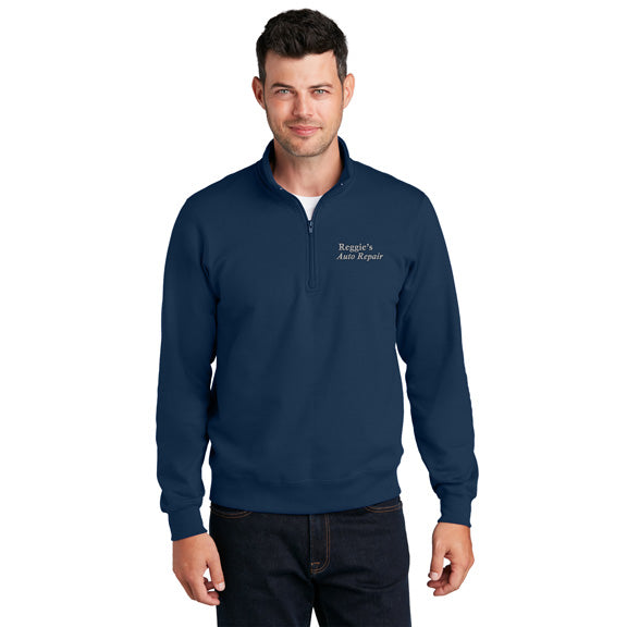Port and Co Fan Favorite Fleece 1/4 zip Pullover Sweatshirt